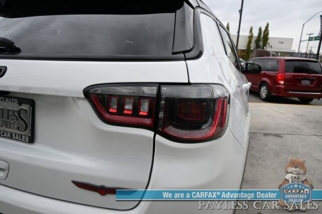 2023 Jeep Compass Trailhawk / 4X4 / Leather Trimmed Seats / Adaptive Cruise Control / Lane Departure & Blind Spot Alert / Apple CarPlay & Android Auto / USB Input / Back Up Camera / Keyless Entry & Start / 32 MPG / Low Miles / 1-Owner Anchorage AK