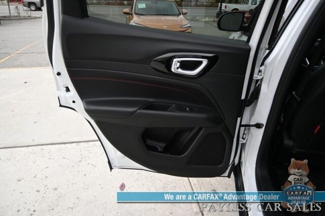 2023 Jeep Compass Trailhawk / 4X4 / Leather Trimmed Seats / Adaptive Cruise Control / Lane Departure & Blind Spot Alert / Apple CarPlay & Android Auto / USB Input / Back Up Camera / Keyless Entry & Start / 32 MPG / Low Miles / 1-Owner Anchorage AK