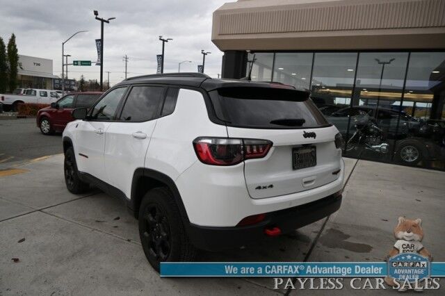 2023 Jeep Compass Trailhawk / 4X4 / Leather Trimmed Seats / Adaptive Cruise Control / Lane Departure & Blind Spot Alert / Apple CarPlay & Android Auto / USB Input / Back Up Camera / Keyless Entry & Start / 32 MPG / Low Miles / 1-Owner Anchorage AK