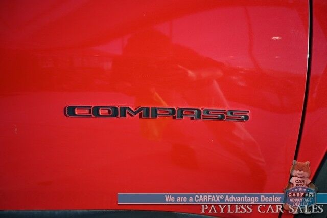 2023 Jeep Compass Trailhawk / 4X4 / Leather Trimmed Seats / Adaptive Cruise Control / Lane Departure & Blind Spot Alert / Apple CarPlay & Android Auto / USB Input / Back Up Camera / Keyless Entry & Start / 32 MPG / Low Miles / 1-Owner Anchorage AK
