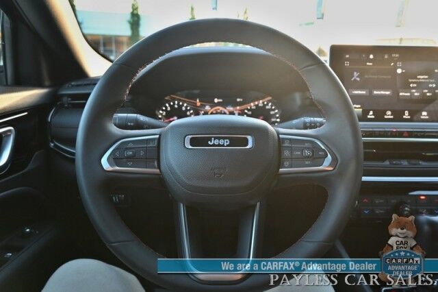 2023 Jeep Compass Trailhawk / 4X4 / Leather Trimmed Seats / Adaptive Cruise Control / Lane Departure & Blind Spot Alert / Apple CarPlay & Android Auto / USB Input / Back Up Camera / Keyless Entry & Start / 32 MPG / Low Miles / 1-Owner Anchorage AK