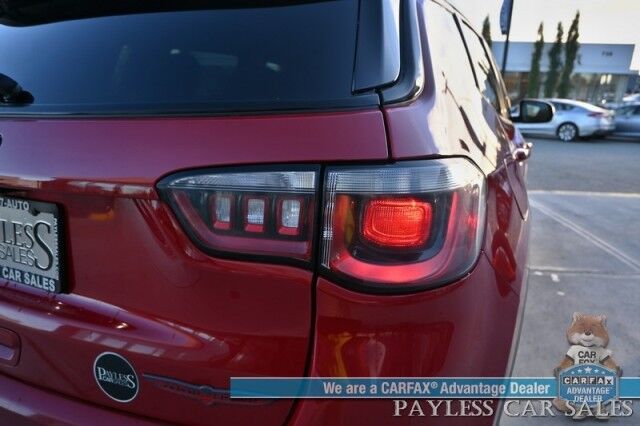 2023 Jeep Compass Trailhawk / 4X4 / Leather Trimmed Seats / Adaptive Cruise Control / Lane Departure & Blind Spot Alert / Apple CarPlay & Android Auto / USB Input / Back Up Camera / Keyless Entry & Start / 32 MPG / Low Miles / 1-Owner Anchorage AK