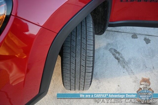 2023 Jeep Compass Trailhawk / 4X4 / Leather Trimmed Seats / Adaptive Cruise Control / Lane Departure & Blind Spot Alert / Apple CarPlay & Android Auto / USB Input / Back Up Camera / Keyless Entry & Start / 32 MPG / Low Miles / 1-Owner Anchorage AK