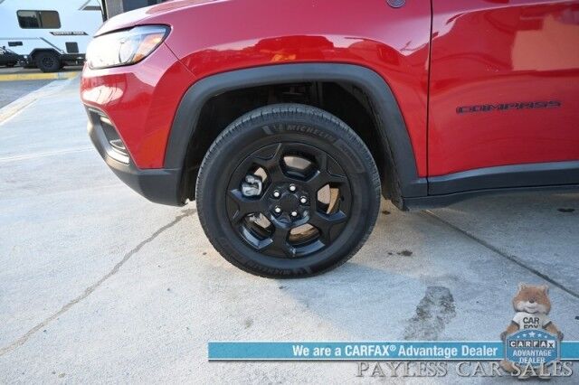 2023 Jeep Compass Trailhawk / 4X4 / Leather Trimmed Seats / Adaptive Cruise Control / Lane Departure & Blind Spot Alert / Apple CarPlay & Android Auto / USB Input / Back Up Camera / Keyless Entry & Start / 32 MPG / Low Miles / 1-Owner Anchorage AK