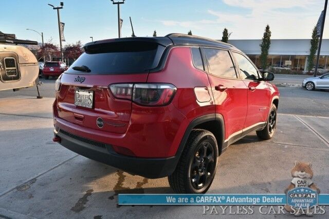 2023 Jeep Compass Trailhawk / 4X4 / Leather Trimmed Seats / Adaptive Cruise Control / Lane Departure & Blind Spot Alert / Apple CarPlay & Android Auto / USB Input / Back Up Camera / Keyless Entry & Start / 32 MPG / Low Miles / 1-Owner Anchorage AK