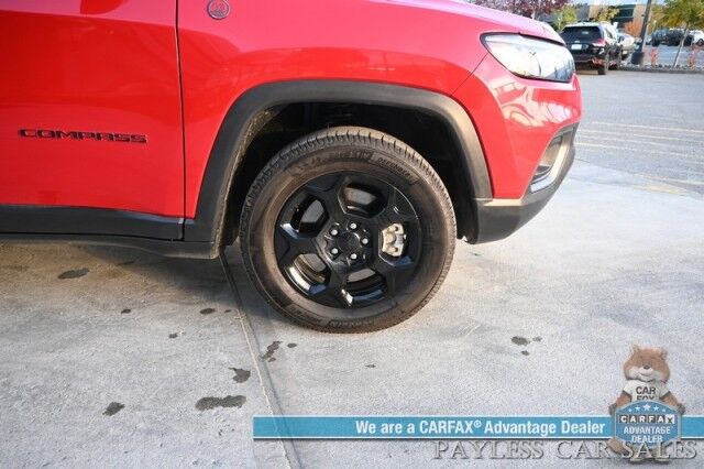 2023 Jeep Compass Trailhawk / 4X4 / Leather Trimmed Seats / Adaptive Cruise Control / Lane Departure & Blind Spot Alert / Apple CarPlay & Android Auto / USB Input / Back Up Camera / Keyless Entry & Start / 32 MPG / Low Miles / 1-Owner Anchorage AK