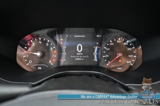 2023 Jeep Compass Trailhawk / 4X4 / Leather Trimmed Seats / Adaptive Cruise Control / Lane Departure & Blind Spot Alert / Apple CarPlay & Android Auto / USB Input / Back Up Camera / Keyless Entry & Start / 32 MPG / Low Miles / 1-Owner Anchorage AK