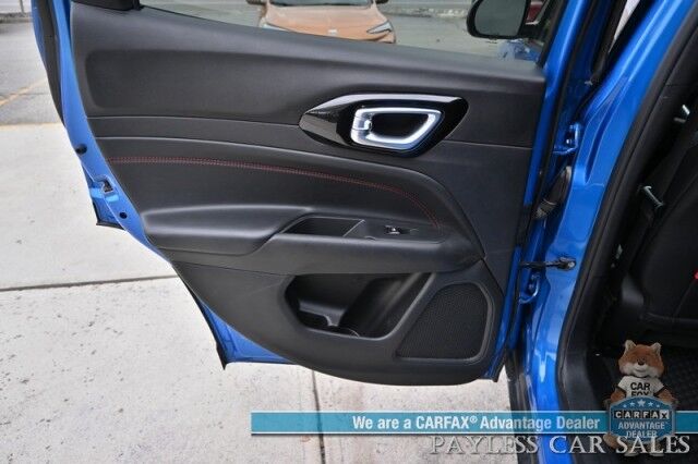 2023 Jeep Compass Trailhawk / 4X4 / Leather Trimmed Seats / Adaptive Cruise Control / Lane Departure & Blind Spot Alert / Apple CarPlay & Android Auto / USB Input / Back Up Camera / Keyless Entry & Start / 32 MPG / Low Miles / 1-Owner Anchorage AK