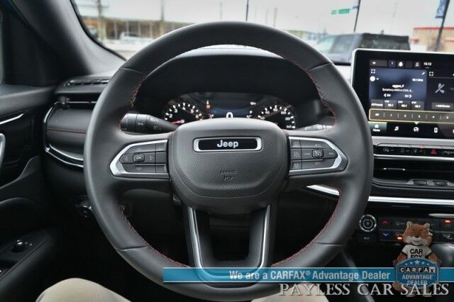 2023 Jeep Compass Trailhawk / 4X4 / Leather Trimmed Seats / Adaptive Cruise Control / Lane Departure & Blind Spot Alert / Apple CarPlay & Android Auto / USB Input / Back Up Camera / Keyless Entry & Start / 32 MPG / Low Miles / 1-Owner Anchorage AK