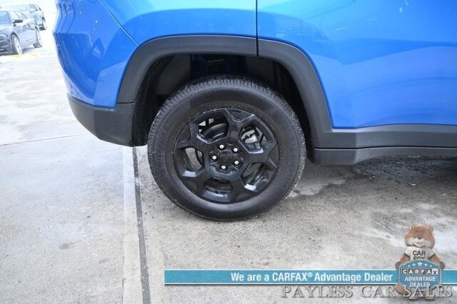 2023 Jeep Compass Trailhawk / 4X4 / Leather Trimmed Seats / Adaptive Cruise Control / Lane Departure & Blind Spot Alert / Apple CarPlay & Android Auto / USB Input / Back Up Camera / Keyless Entry & Start / 32 MPG / Low Miles / 1-Owner Anchorage AK