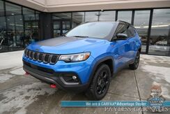 2023_Jeep_Compass_Trailhawk / 4X4 / Leather Trimmed Seats / Adaptive Cruise Control / Lane Departure & Blind Spot Alert / Apple CarPlay & Android Auto / USB Input / Back Up Camera / Keyless Entry & Start / 32 MPG / Low Miles / 1-Owner_ Anchorage AK