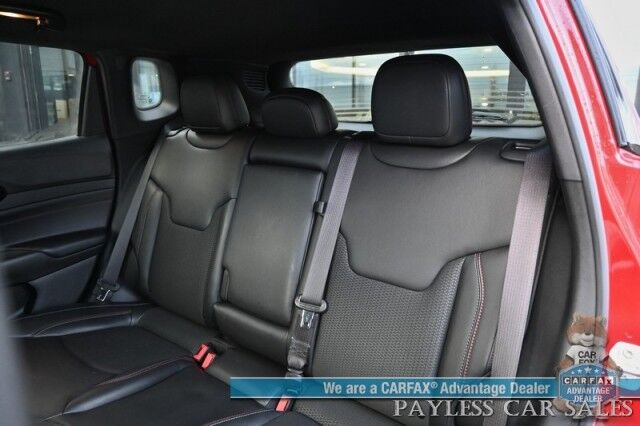 2023 Jeep Compass Trailhawk / 4X4 / Leather Trimmed Seats / Adaptive Cruise Control / Lane Departure & Blind Spot Alert / Apple CarPlay & Android Auto / USB Input / Back Up Camera / Keyless Entry & Start / 32 MPG / Low Miles / 1-Owner Anchorage AK