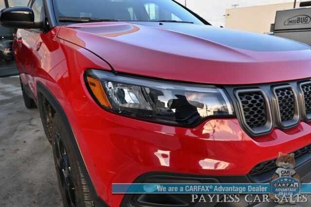 2023 Jeep Compass Trailhawk / 4X4 / Leather Trimmed Seats / Adaptive Cruise Control / Lane Departure & Blind Spot Alert / Apple CarPlay & Android Auto / USB Input / Back Up Camera / Keyless Entry & Start / 32 MPG / Low Miles / 1-Owner Anchorage AK 2023 Jeep Compass Trailhawk / 4X4 / Leather Trimmed Seats / Adaptive Cruise Control / Lane Departure & Blind Spot Alert / Apple CarPlay & Android Auto / USB Input / Back Up Camera / Keyless Entry & Start / 32 MPG / Low Miles / 1-Owner Anchorage AK