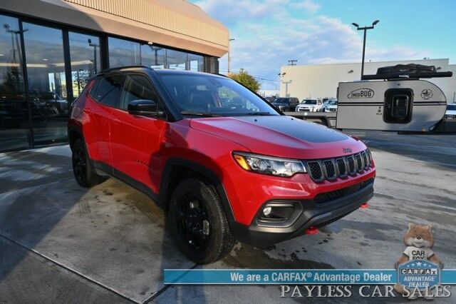 2023 Jeep Compass Trailhawk / 4X4 / Leather Trimmed Seats / Adaptive Cruise Control / Lane Departure & Blind Spot Alert / Apple CarPlay & Android Auto / USB Input / Back Up Camera / Keyless Entry & Start / 32 MPG / Low Miles / 1-Owner Anchorage AK 2023 Jeep Compass Trailhawk / 4X4 / Leather Trimmed Seats / Adaptive Cruise Control / Lane Departure & Blind Spot Alert / Apple CarPlay & Android Auto / USB Input / Back Up Camera / Keyless Entry & Start / 32 MPG / Low Miles / 1-Owner Anchorage AK
