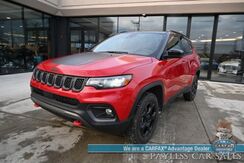 2023_Jeep_Compass_Trailhawk / 4X4 / Leather Trimmed Seats / Adaptive Cruise Control / Lane Departure & Blind Spot Alert / Apple CarPlay & Android Auto / USB Input / Back Up Camera / Keyless Entry & Start / 32 MPG / Low Miles / 1-Owner_ Anchorage AK