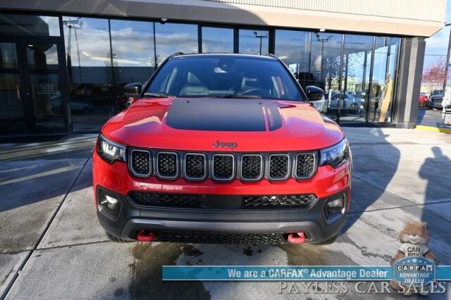 2023 Jeep Compass Trailhawk / 4X4 / Leather Trimmed Seats / Adaptive Cruise Control / Lane Departure & Blind Spot Alert / Apple CarPlay & Android Auto / USB Input / Back Up Camera / Keyless Entry & Start / 32 MPG / Low Miles / 1-Owner Anchorage AK 2023 Jeep Compass Trailhawk / 4X4 / Leather Trimmed Seats / Adaptive Cruise Control / Lane Departure & Blind Spot Alert / Apple CarPlay & Android Auto / USB Input / Back Up Camera / Keyless Entry & Start / 32 MPG / Low Miles / 1-Owner Anchorage AK
