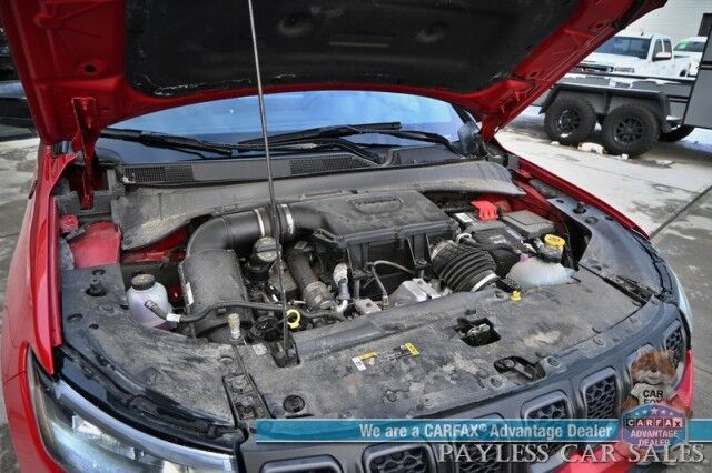 2023 Jeep Compass Trailhawk / 4X4 / Leather Trimmed Seats / Adaptive Cruise Control / Lane Departure & Blind Spot Alert / Apple CarPlay & Android Auto / USB Input / Back Up Camera / Keyless Entry & Start / 32 MPG / Low Miles / 1-Owner Anchorage AK