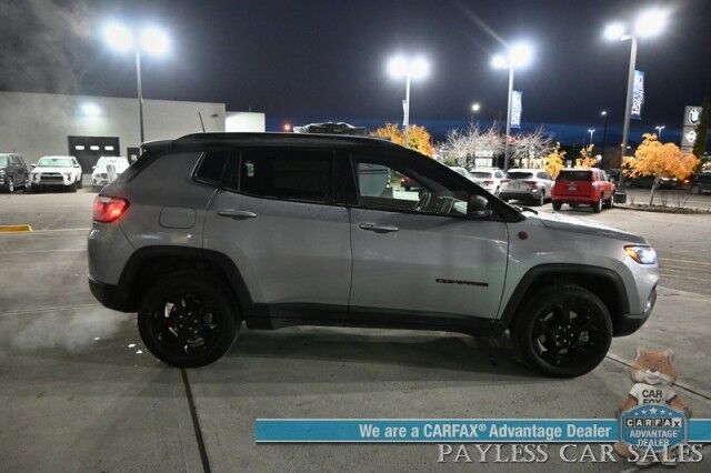 2023 Jeep Compass Trailhawk / 4X4 / Leather Trimmed Seats / Adaptive Cruise Control / Lane Departure & Blind Spot Alert / Apple CarPlay & Android Auto / USB Input / Back Up Camera / Keyless Entry & Start / 32 MPG / Low Miles / 1-Owner Anchorage AK 2023 Jeep Compass Trailhawk / 4X4 / Leather Trimmed Seats / Adaptive Cruise Control / Lane Departure & Blind Spot Alert / Apple CarPlay & Android Auto / USB Input / Back Up Camera / Keyless Entry & Start / 32 MPG / Low Miles / 1-Owner Anchorage AK