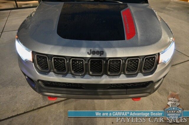 2023 Jeep Compass Trailhawk / 4X4 / Leather Trimmed Seats / Adaptive Cruise Control / Lane Departure & Blind Spot Alert / Apple CarPlay & Android Auto / USB Input / Back Up Camera / Keyless Entry & Start / 32 MPG / Low Miles / 1-Owner Anchorage AK 2023 Jeep Compass Trailhawk / 4X4 / Leather Trimmed Seats / Adaptive Cruise Control / Lane Departure & Blind Spot Alert / Apple CarPlay & Android Auto / USB Input / Back Up Camera / Keyless Entry & Start / 32 MPG / Low Miles / 1-Owner Anchorage AK