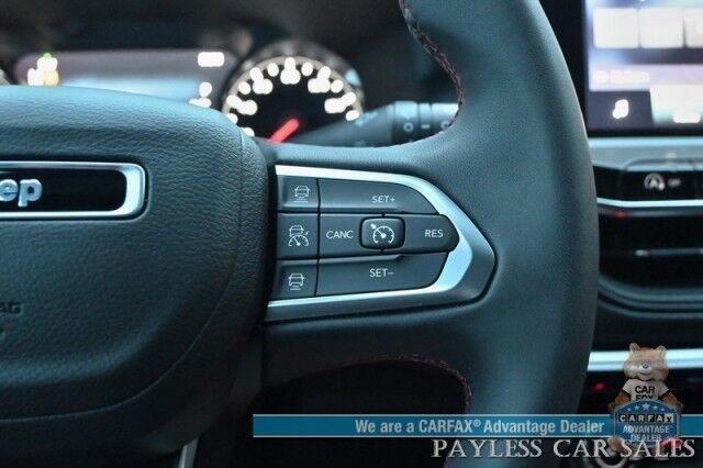 2023 Jeep Compass Trailhawk / 4X4 / Leather Trimmed Seats / Adaptive Cruise Control / Lane Departure & Blind Spot Alert / Apple CarPlay & Android Auto / USB Input / Back Up Camera / Keyless Entry & Start / 32 MPG / Low Miles / 1-Owner Anchorage AK