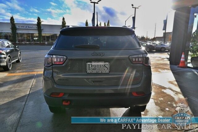 2023 Jeep Compass Trailhawk / 4X4 / Leather Trimmed Seats / Adaptive Cruise Control / Lane Departure & Blind Spot Alert / Apple CarPlay & Android Auto / USB Input / Back Up Camera / Keyless Entry & Start / 32 MPG / Low Miles / 1-Owner Anchorage AK 2023 Jeep Compass Trailhawk / 4X4 / Leather Trimmed Seats / Adaptive Cruise Control / Lane Departure & Blind Spot Alert / Apple CarPlay & Android Auto / USB Input / Back Up Camera / Keyless Entry & Start / 32 MPG / Low Miles / 1-Owner Anchorage AK