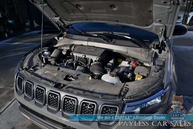 2023 Jeep Compass Trailhawk / 4X4 / Leather Trimmed Seats / Adaptive Cruise Control / Lane Departure & Blind Spot Alert / Apple CarPlay & Android Auto / USB Input / Back Up Camera / Keyless Entry & Start / 32 MPG / Low Miles / 1-Owner Anchorage AK 2023 Jeep Compass Trailhawk / 4X4 / Leather Trimmed Seats / Adaptive Cruise Control / Lane Departure & Blind Spot Alert / Apple CarPlay & Android Auto / USB Input / Back Up Camera / Keyless Entry & Start / 32 MPG / Low Miles / 1-Owner Anchorage AK