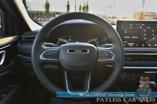 2023 Jeep Compass Trailhawk / 4X4 / Leather Trimmed Seats / Adaptive Cruise Control / Lane Departure & Blind Spot Alert / Apple CarPlay & Android Auto / USB Input / Back Up Camera / Keyless Entry & Start / 32 MPG / Low Miles / 1-Owner Anchorage AK