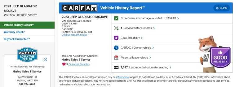 2023 Jeep Gladiator Mojave - 1-OWNER - ONLY 7K MILES Whitinsville MA