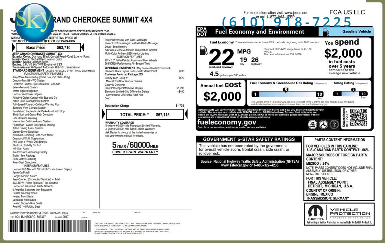 2023 Jeep Grand Cherokee 4WD Summit