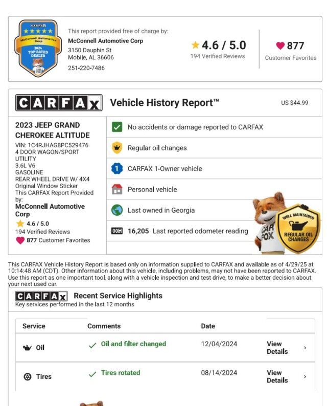 2023 Jeep Grand Cherokee Altitude Franklin TN