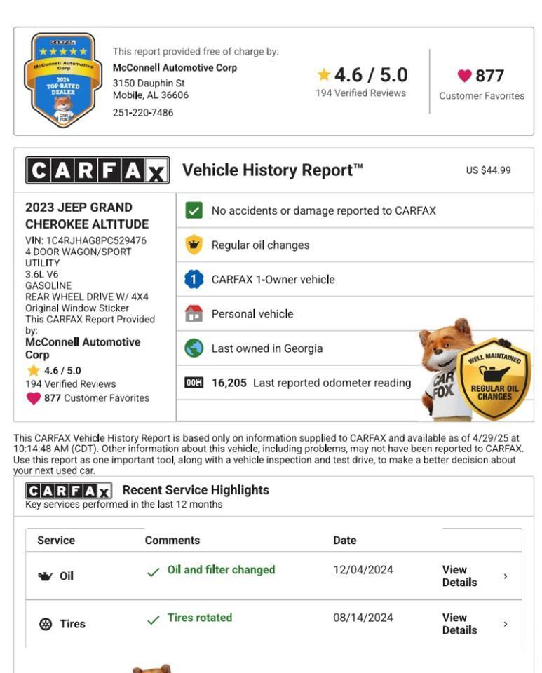 2023 Jeep Grand Cherokee Altitude Franklin TN