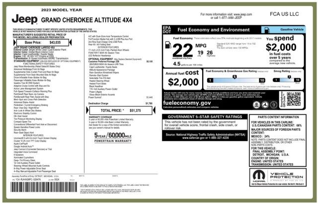 2023 Jeep Grand Cherokee Altitude Franklin TN
