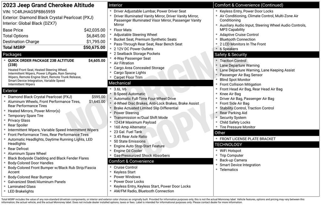 2023 Jeep Grand Cherokee Altitude X Akron OH