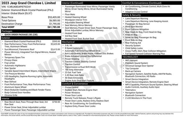 2023 Jeep Grand Cherokee L Limited Raleigh NC