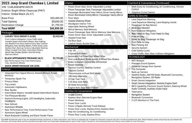 2023 Jeep Grand Cherokee L Limited Raleigh NC