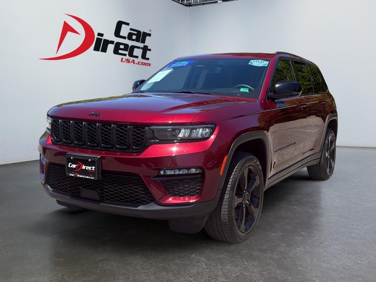 2023 Jeep Grand Cherokee Limited, POWER LIFTGATE, FORWARD COLLISION ALERT, BLIND SPOT MONITORING, HEATED FRONT AND REAR SEATS, 10IN TOUCH SCREEN DISPLAY, ANDROID AUTO/ APPLE CARPLAY, REMOTE START, BACKUP CAMERA WITH PARKING SENSORS, CLEAN CARFAX, THIS SUV HAS IT ALL!