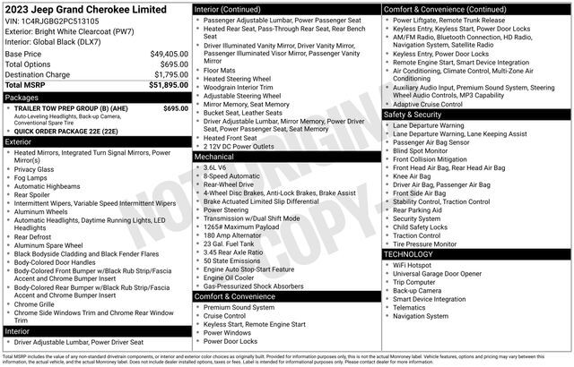2023 Jeep Grand Cherokee Limited Raleigh NC