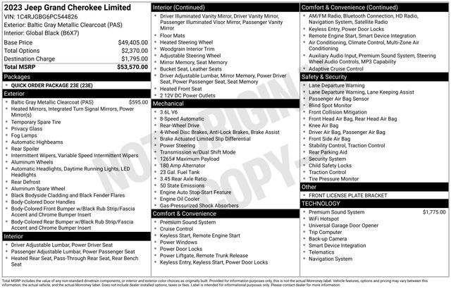 2023 Jeep Grand Cherokee Limited Raleigh NC