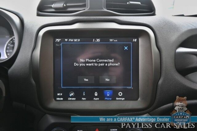 2023 Jeep Renegade Latitude / 4X4 / Auto Start / Upland Edition / Panoramic Sunroof / Navigation / Lane Depart & Blind Spot Alert / Apple CarPlay & Android Auto / Back Up Camera / Premium Audio System / 29 MPG / 1-Owner Anchorage AK