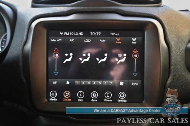 2023 Jeep Renegade Latitude / 4X4 / Power Locks, Windows & Mirrors / Lane Depart & Blind Spot Alert / Navigation / Apple CarPlay & Android Auto / Back Up Camera / Cruise Control / Push Button Start / 29 MPG / Only 3K Miles / 1-Owner Anchorage AK