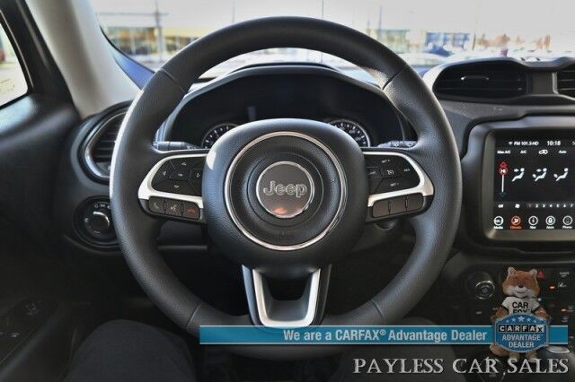 2023 Jeep Renegade Latitude / 4X4 / Power Locks, Windows & Mirrors / Lane Depart & Blind Spot Alert / Navigation / Apple CarPlay & Android Auto / Back Up Camera / Cruise Control / Push Button Start / 29 MPG / Only 3K Miles / 1-Owner Anchorage AK