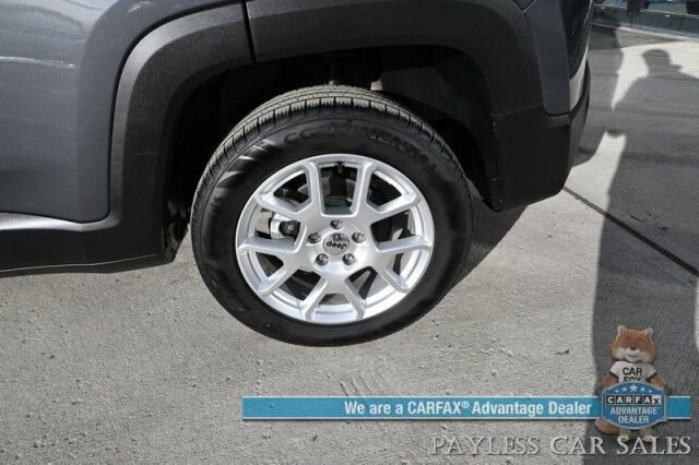 2023 Jeep Renegade Latitude / 4X4 / Power Locks, Windows & Mirrors / Lane Depart & Blind Spot Alert / Navigation / Apple CarPlay & Android Auto / Back Up Camera / Cruise Control / Push Button Start / 29 MPG / Only 3K Miles / 1-Owner Anchorage AK