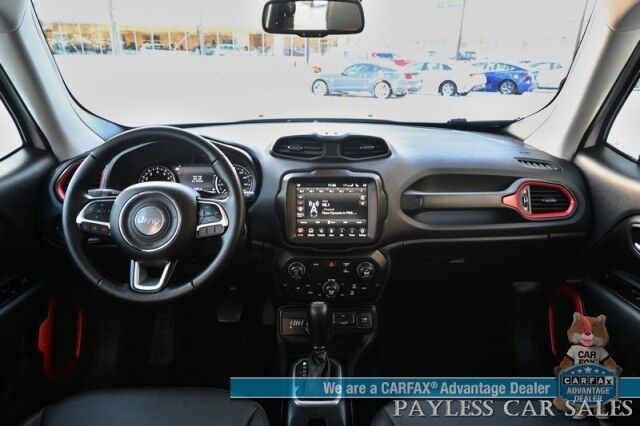 2023 Jeep Renegade Trailhawk / 4X4 / Auto Start / Power & Heated Leather Seats / Heated Steering Wheel / NAV / Lane Departure & Blind Spot Alert / Apple CarPlay & Android Auto / Back Up Camera / Keyless Entry & Start / 1-Owner Anchorage AK