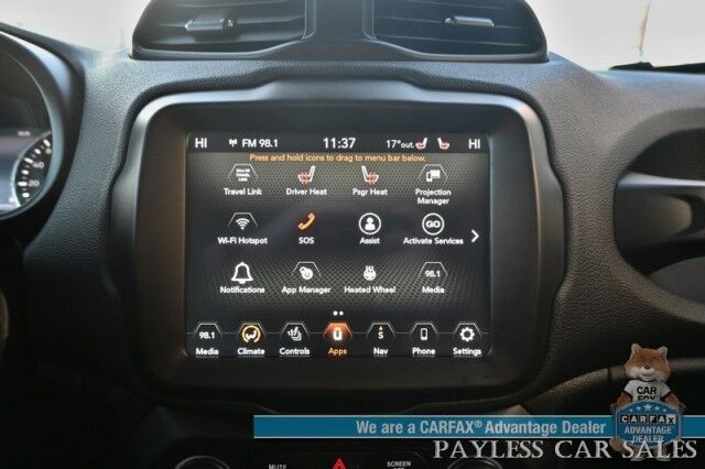 2023 Jeep Renegade Trailhawk / 4X4 / Elite Group / Auto Start / Heated Leather Seats & Steering Wheel / NAV / Lane Departure & Blind Spot Alert / Apple CarPlay & Android Auto / Back Up Camera / Keyless Entry & Start / 1-Owner Anchorage AK