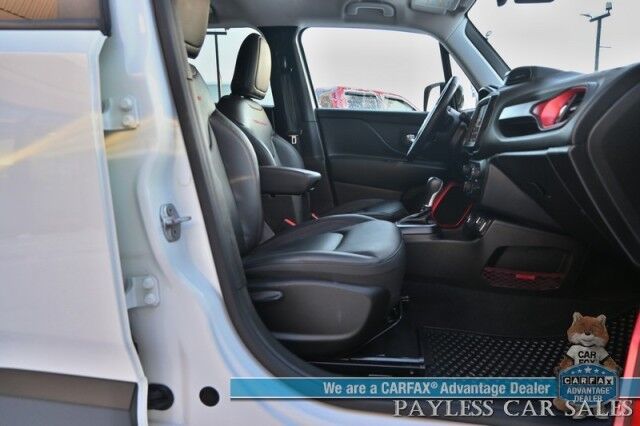 2023 Jeep Renegade Trailhawk / 4X4 / Elite Group / Auto Start / Power & Heated Leather Seats / Heated Steering Wheel / NAV / Lane Departure & Blind Spot Alert / Apple CarPlay & Android Auto / Back Up Camera / Keyless Entry & Start / 1-Owner Anchorage AK