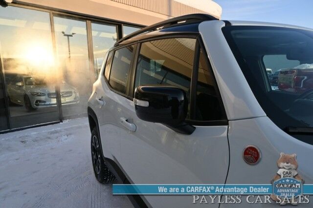 2023 Jeep Renegade Trailhawk / 4X4 / Elite Group / Auto Start / Power & Heated Leather Seats / Heated Steering Wheel / NAV / Lane Departure & Blind Spot Alert / Apple CarPlay & Android Auto / Back Up Camera / Keyless Entry & Start / 1-Owner Anchorage AK