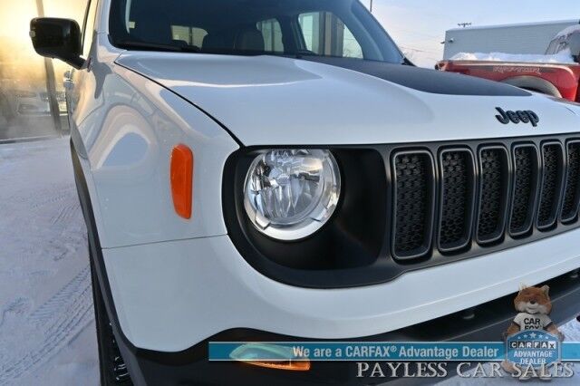 2023 Jeep Renegade Trailhawk / 4X4 / Elite Group / Auto Start / Power & Heated Leather Seats / Heated Steering Wheel / NAV / Lane Departure & Blind Spot Alert / Apple CarPlay & Android Auto / Back Up Camera / Keyless Entry & Start / 1-Owner Anchorage AK