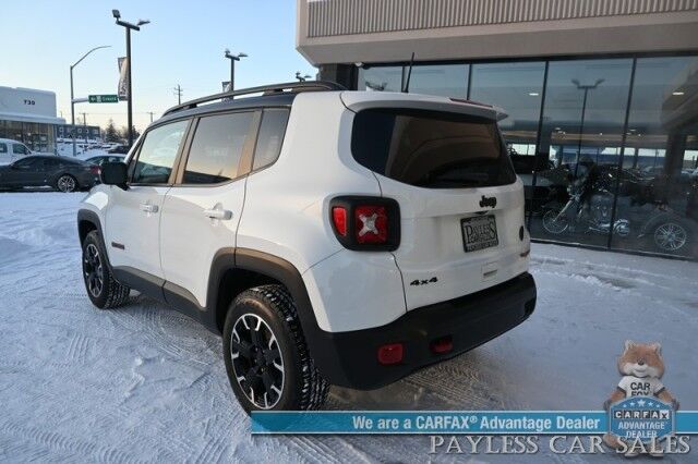 2023 Jeep Renegade Trailhawk / 4X4 / Elite Group / Auto Start / Power & Heated Leather Seats / Heated Steering Wheel / NAV / Lane Departure & Blind Spot Alert / Apple CarPlay & Android Auto / Back Up Camera / Keyless Entry & Start / 1-Owner Anchorage AK