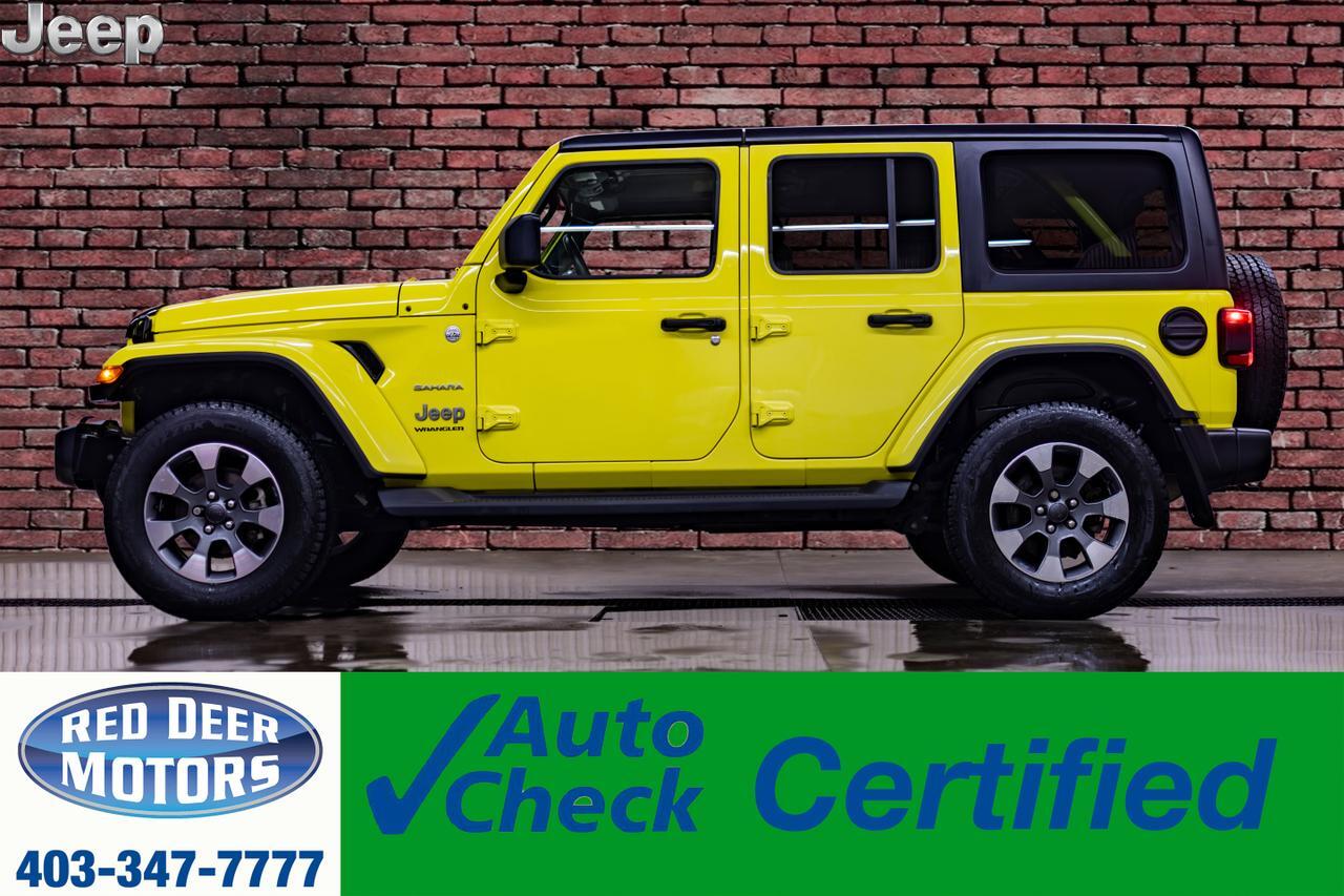 2023 Jeep Wrangler 4x4 Sahara Leather Nav BCam Red Deer AB