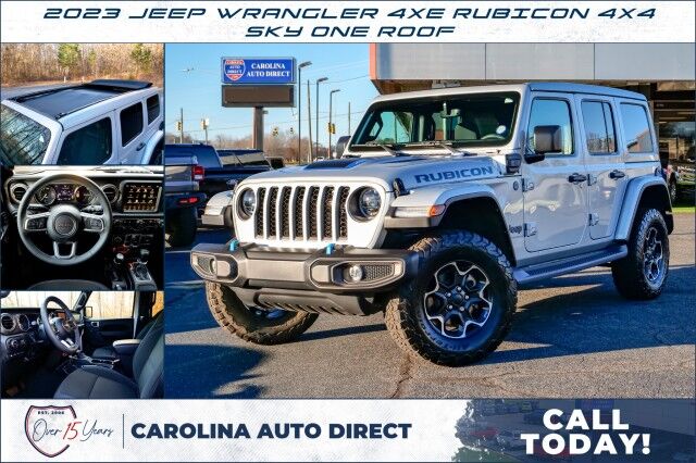 2023 Jeep Wrangler 4xe Rubicon 4X4 / Sky One Roof / Heated Seats!